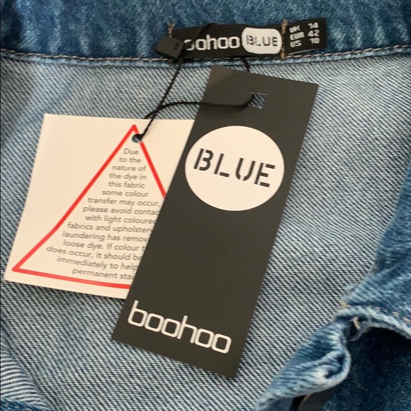 Oversized denim jacket in a medium blue - Picture 2 of 4